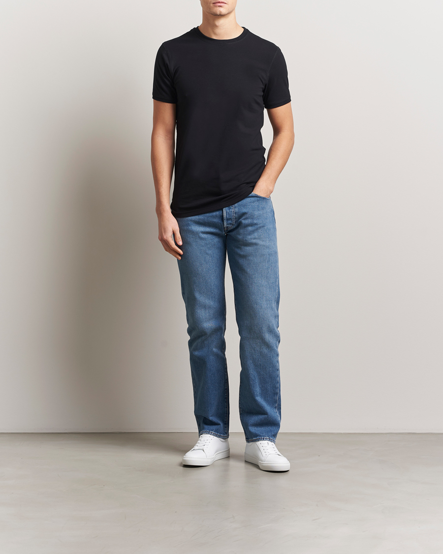 Herren | T-Shirts | Tiger of Sweden | Heimdal 2-Pack Crew Neck T-Shirt Black