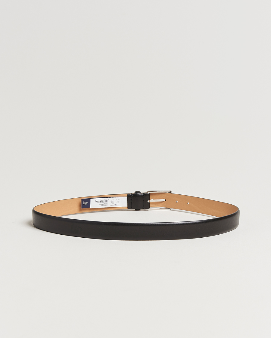 Herren | Gürtel | Tiger of Sweden | Asenby Leather 3 cm Belt Black