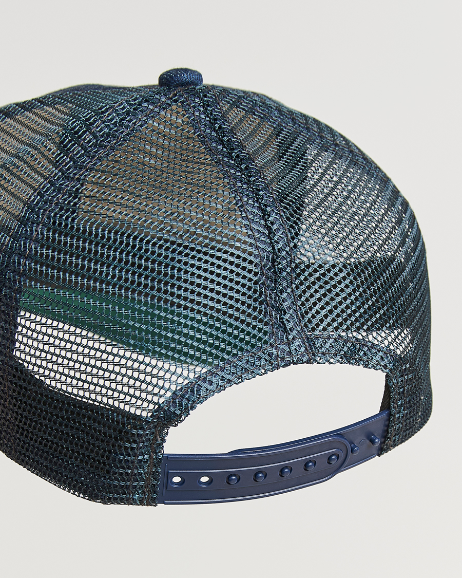 Herren | RRL Mesh Trucker Cap Indigo | RRL | Mesh Trucker Cap Indigo
