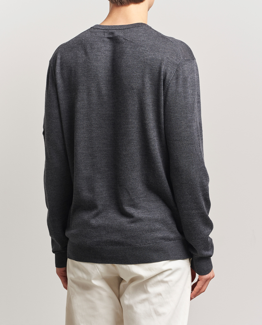 Herren | Pullover | LES DEUX | Greyson Merino Knit Dark Grey Melange
