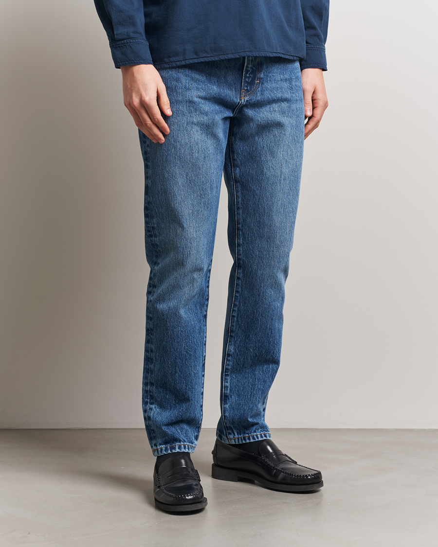 Herren | Jeans | Jeanerica | TM005 Tapered Jeans Ring Spun Mid Blue