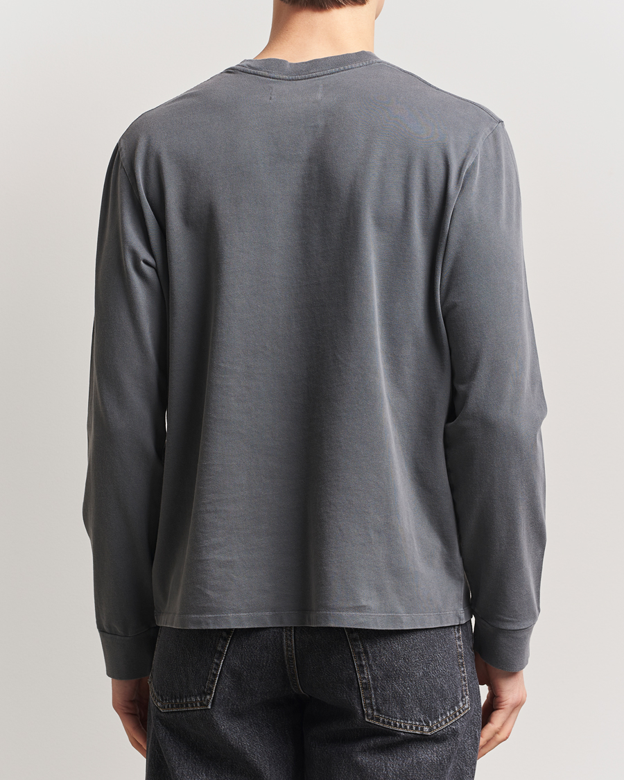 Herren | T-Shirts | Jeanerica | Clement Crew Neck Sweatshirt Washed Black