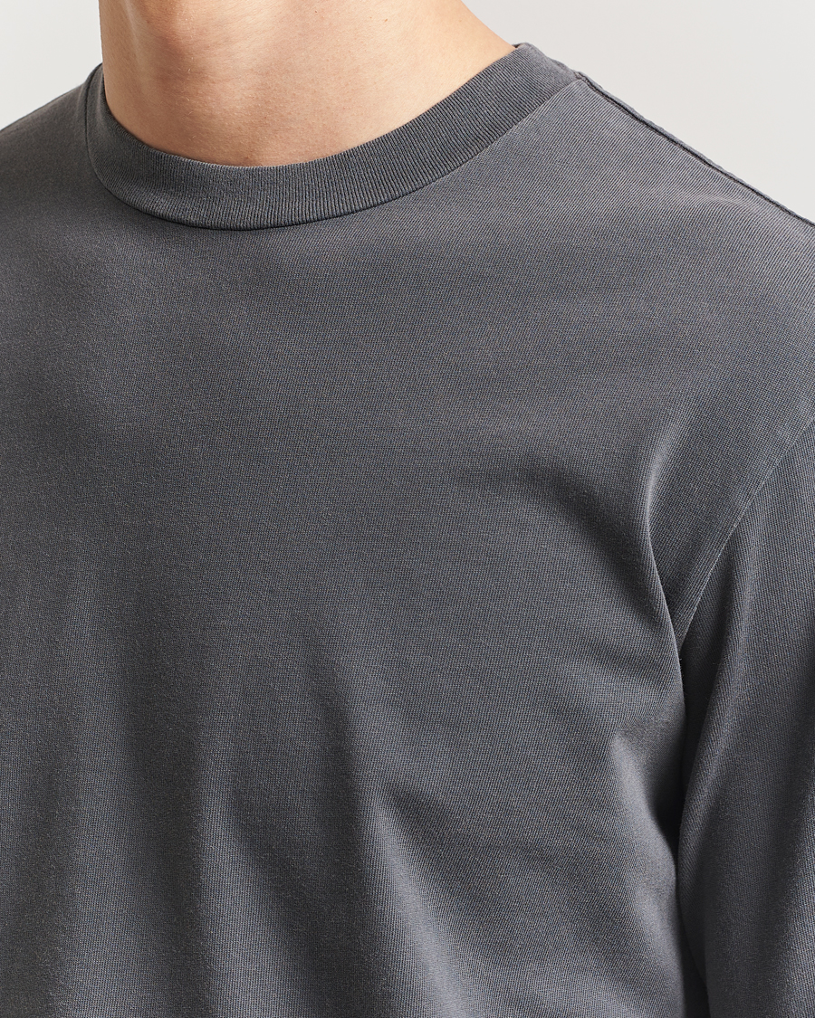 Herren | T-Shirts | Jeanerica | Clement Crew Neck Sweatshirt Washed Black