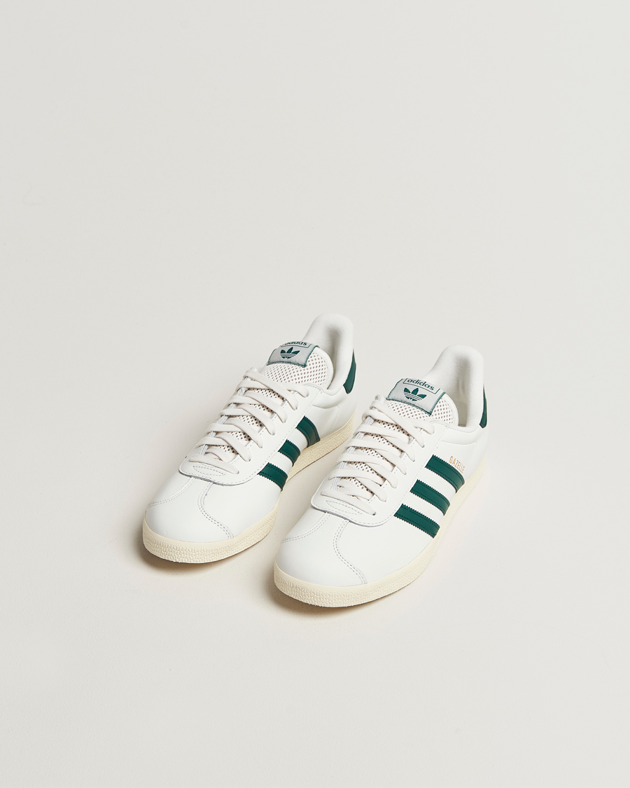 Herren | Sneaker | adidas Originals | Gazelle Leather Sneaker White/Green
