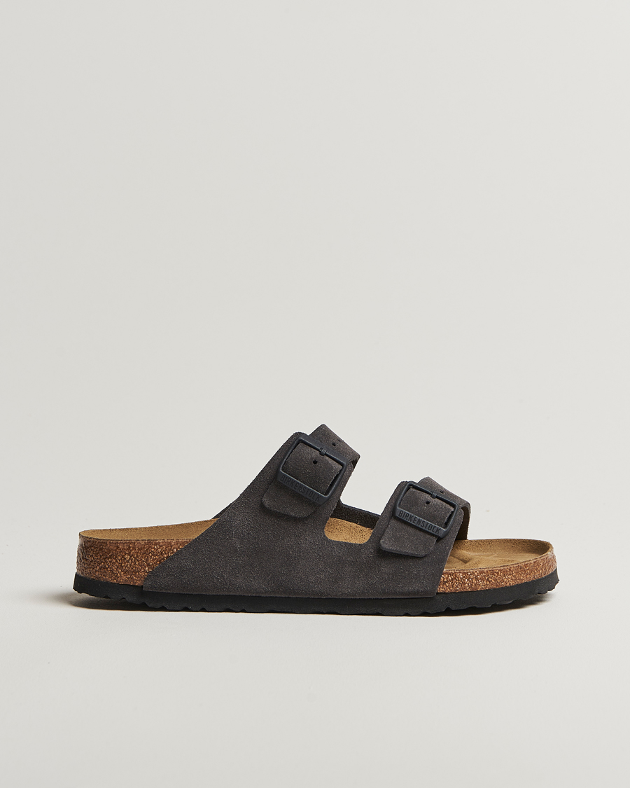 Herren | Sandalen & Pantoletten | BIRKENSTOCK | Arizona Classic Footbed Velvet Grey Suede