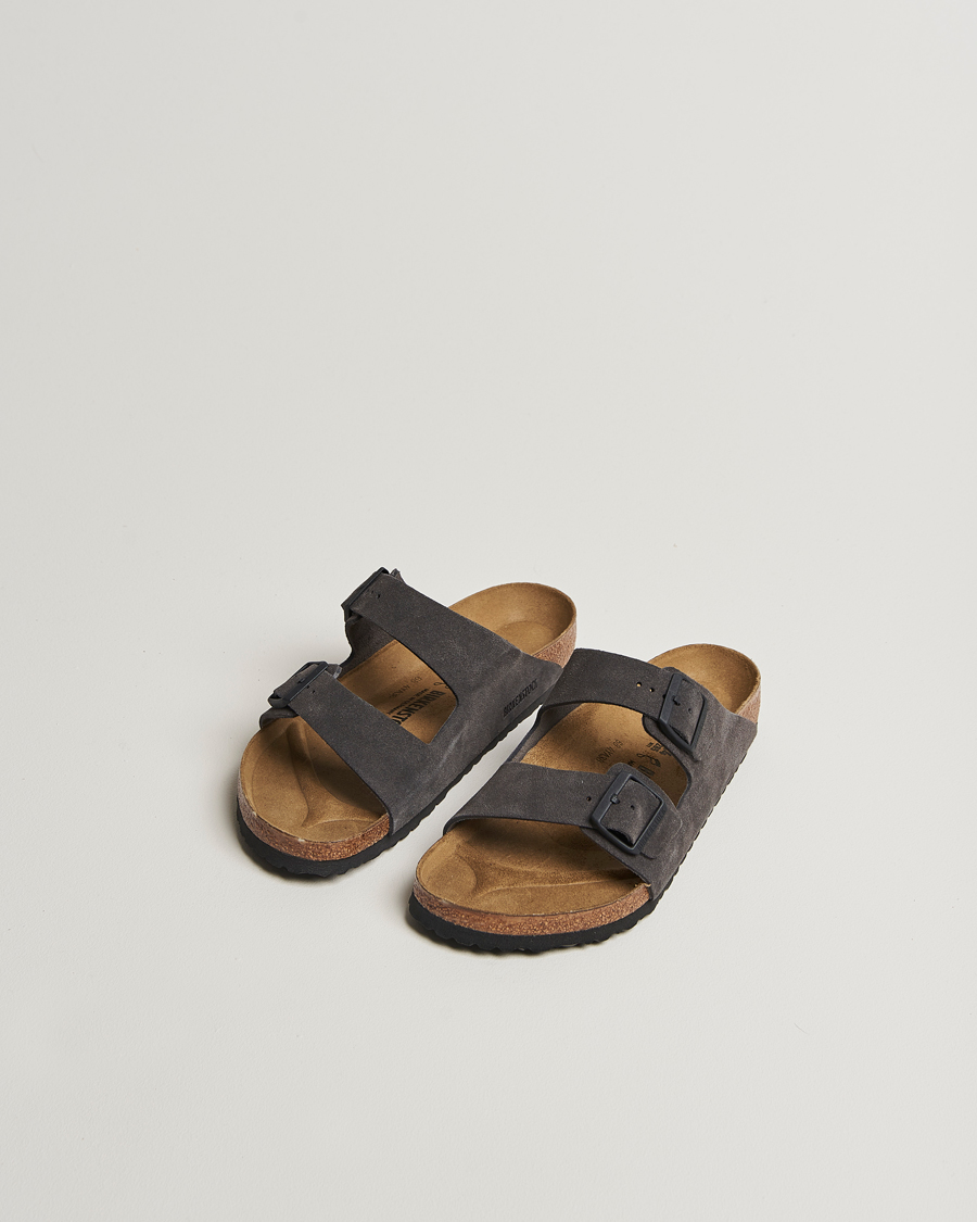 Herren | Sandalen & Pantoletten | BIRKENSTOCK | Arizona Classic Footbed Velvet Grey Suede