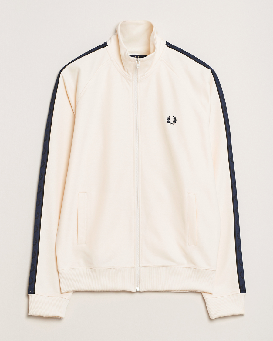 Herren | Pullover | Fred Perry | Taped Track Jacket Ecru