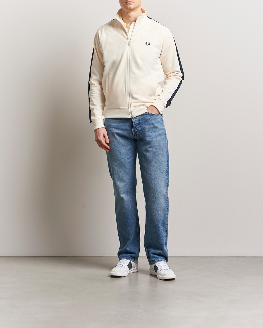 Herren | Pullover | Fred Perry | Taped Track Jacket Ecru