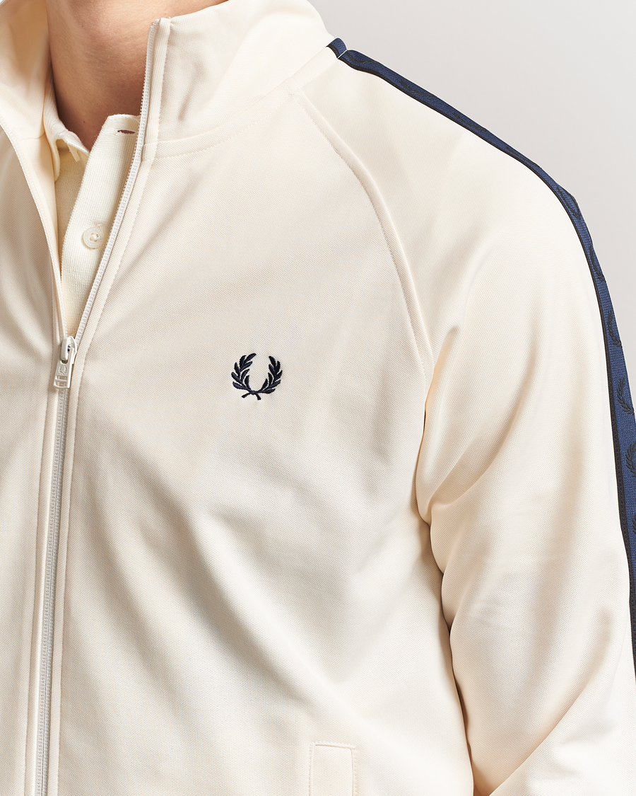 Herren | Pullover | Fred Perry | Taped Track Jacket Ecru
