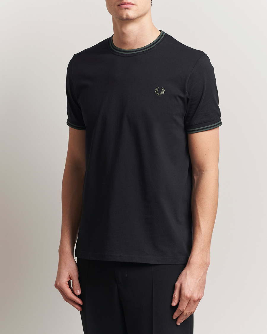 Herren | T-Shirts | Fred Perry | Twin Tipped T-Shirt Black