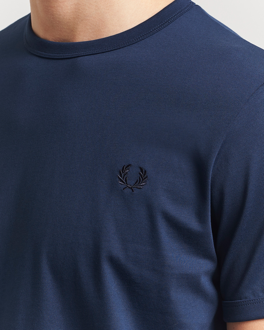 Herren | T-Shirts | Fred Perry | Ringer T-Shirt Tennis Blue