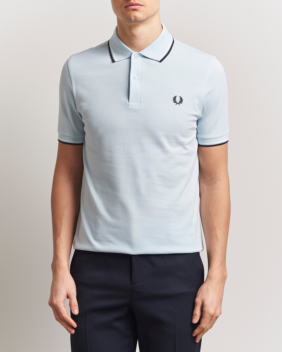 Herren | Poloshirts | Fred Perry | Twin Tipped Polo Shirt Light Ice