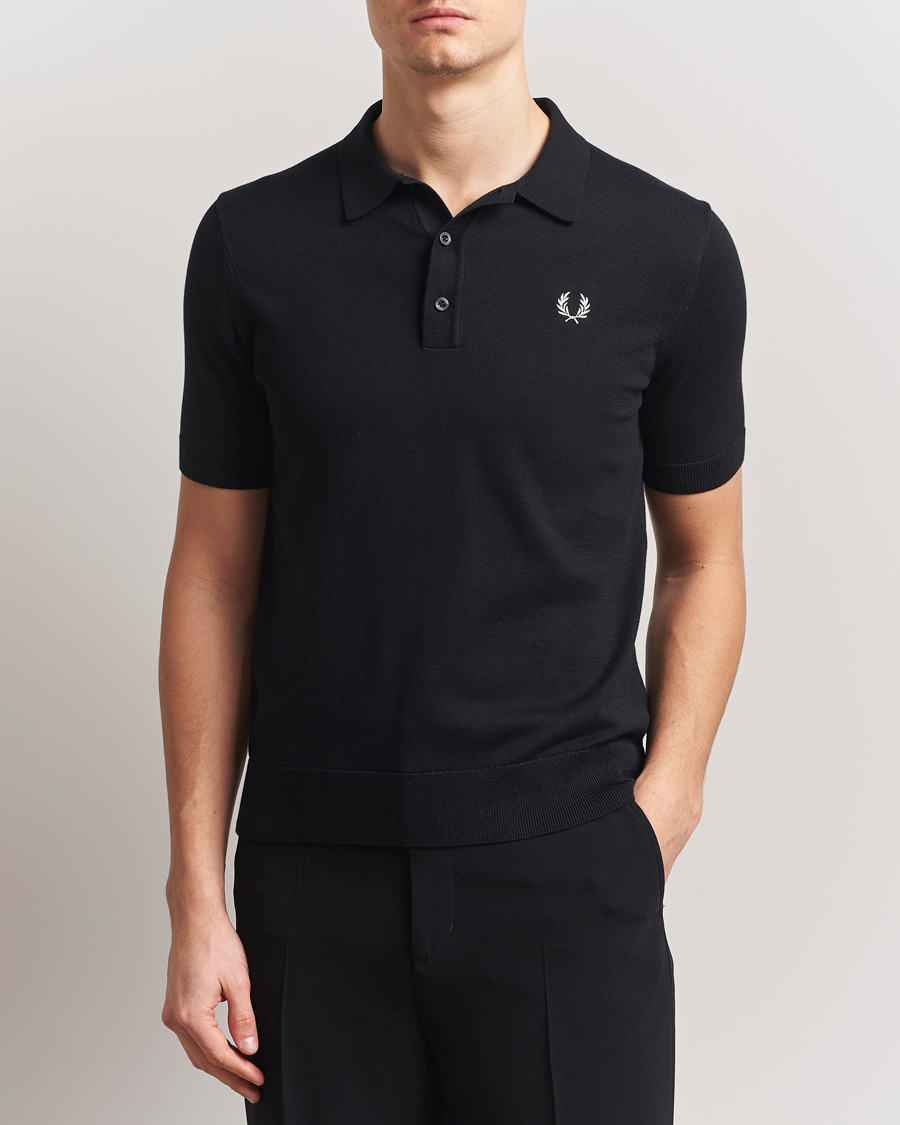 Herren | Poloshirts | Fred Perry | Cotton Knitted Polo Black