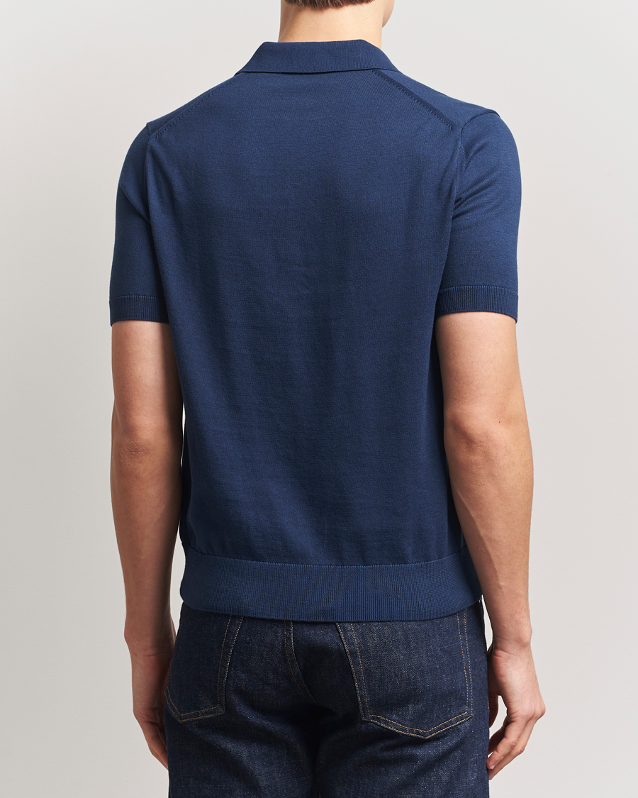 Herren | Poloshirts | Fred Perry | Cotton Knitted Polo Tennis Blue