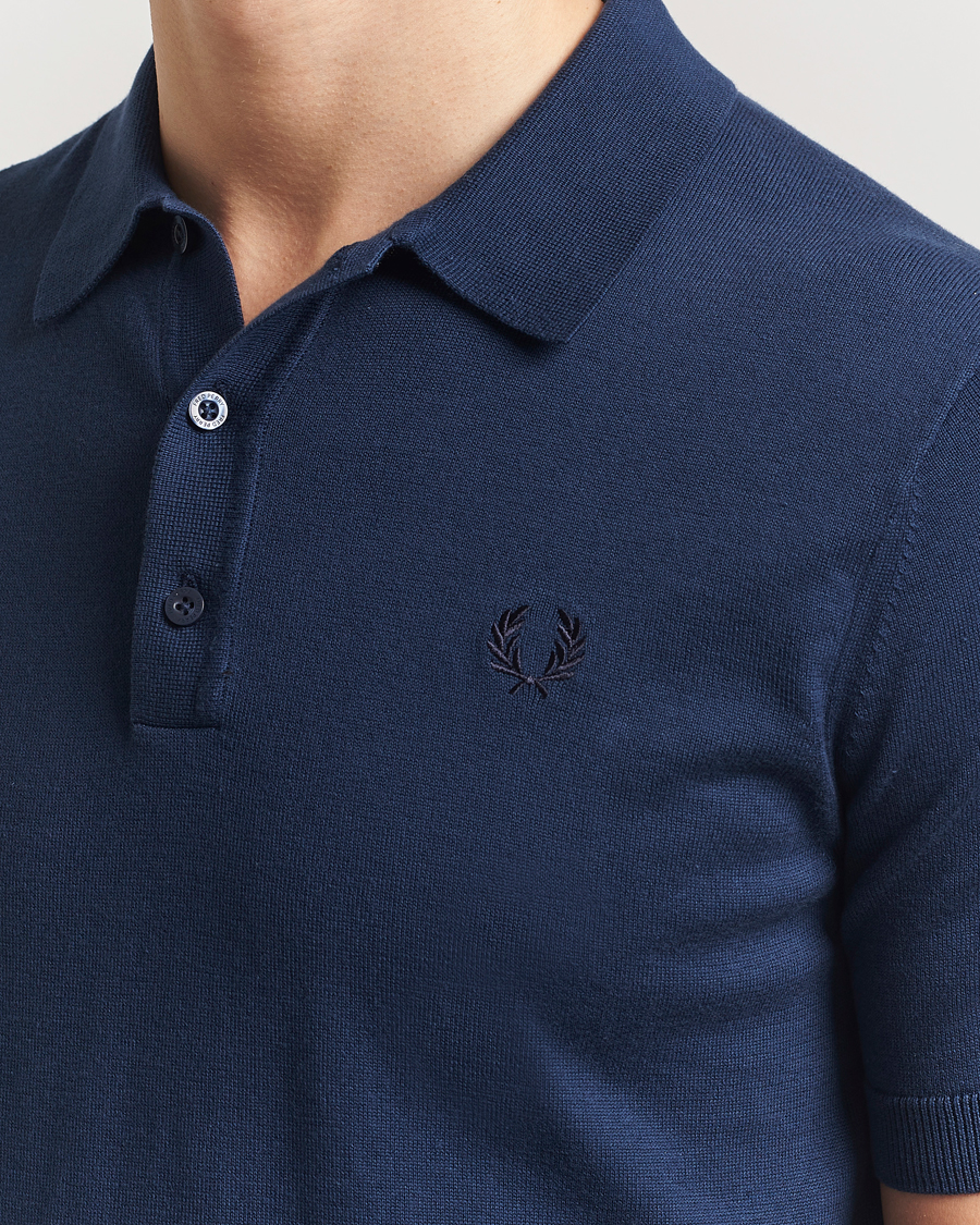 Herren | Poloshirts | Fred Perry | Cotton Knitted Polo Tennis Blue