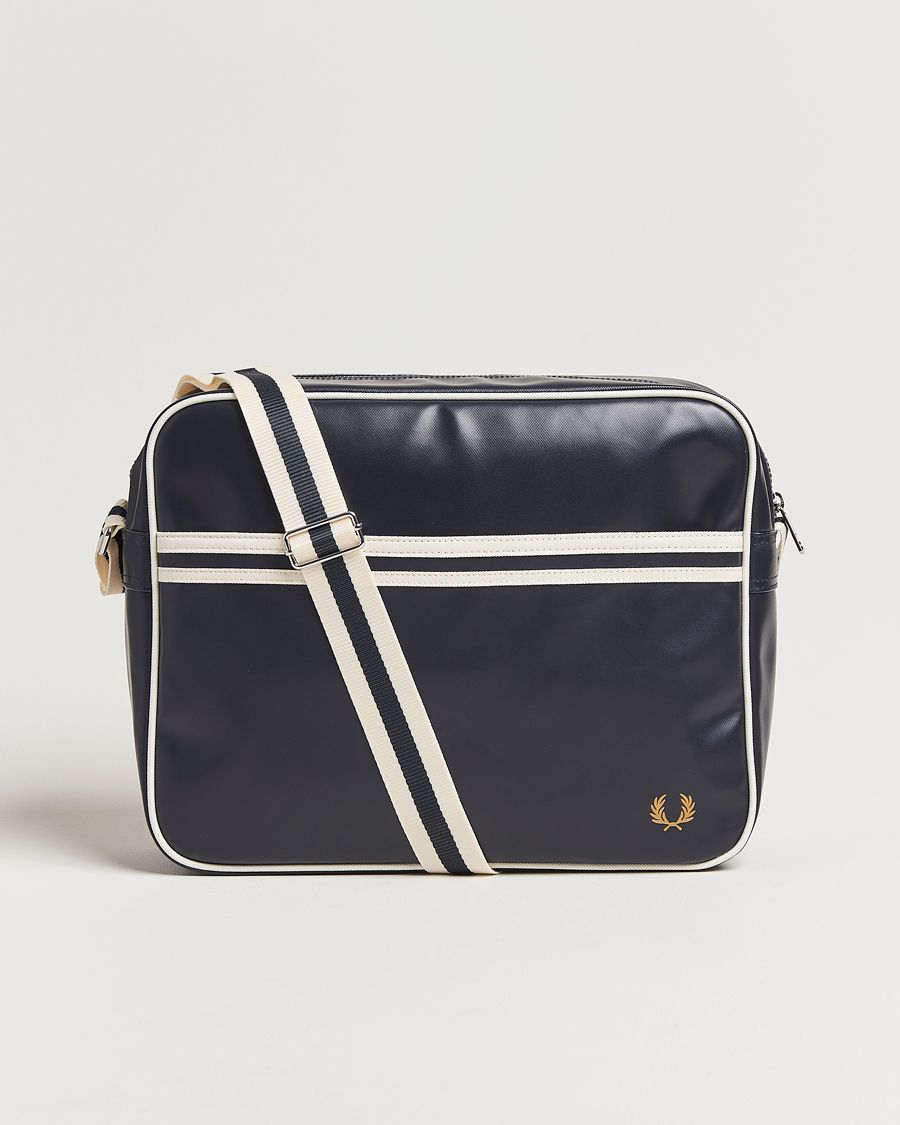 Herren | Fred Perry Classic Shoulder Bag Navy/Ecru | Fred Perry | Classic Shoulder Bag Navy/Ecru