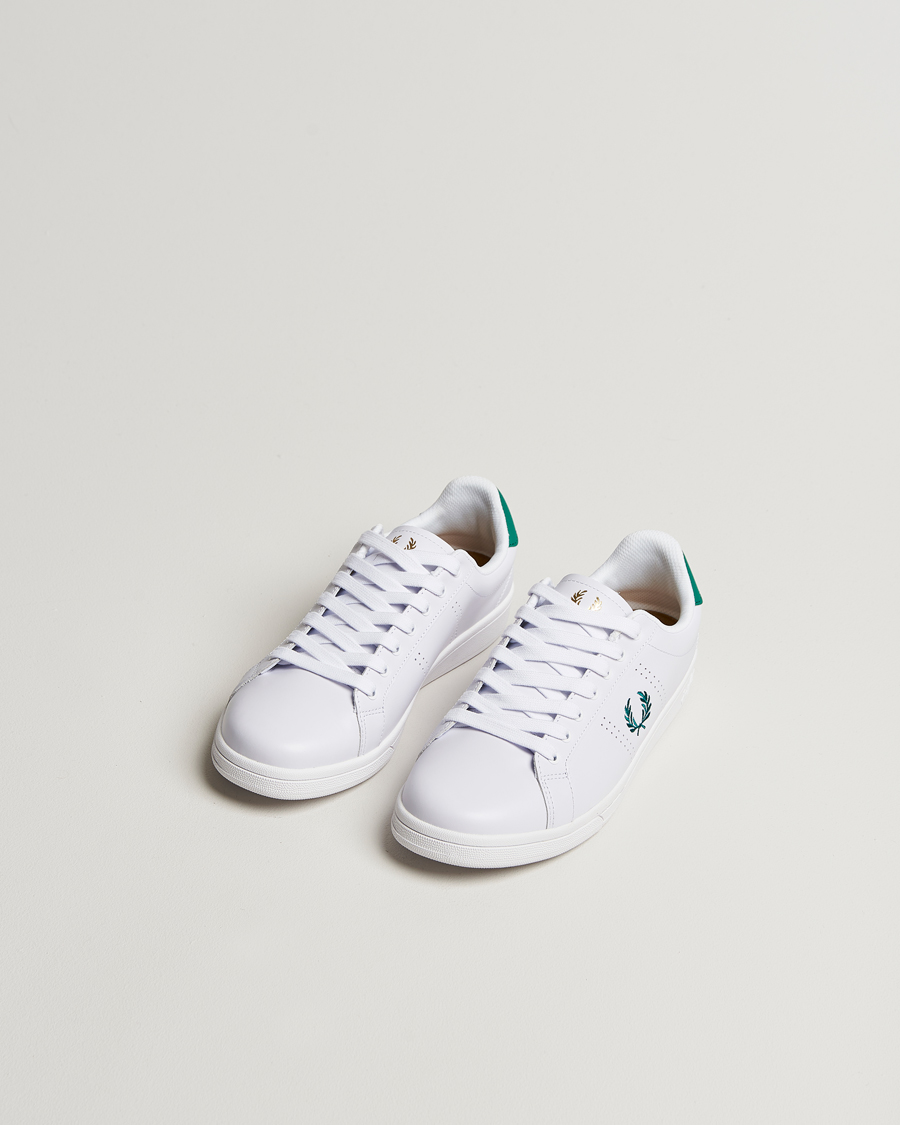 Herren | Sneaker | Fred Perry | B721 Leather Sneaker White/Court Green