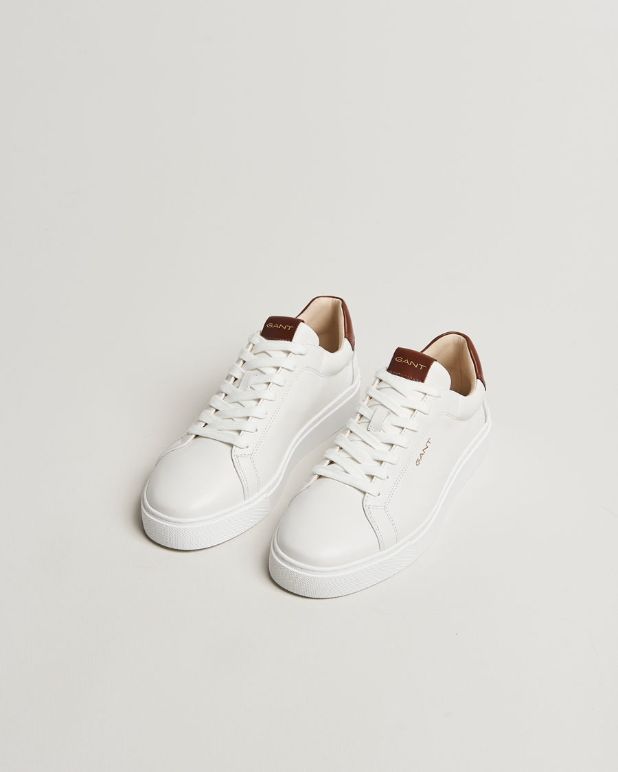Herren | Sneaker | GANT | Mc Julien Leather Sneaker White/Cognac