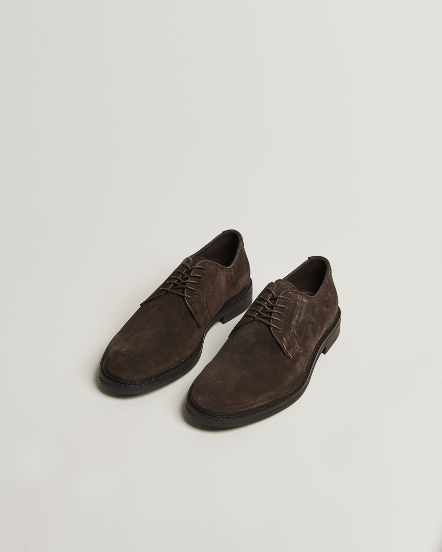 Herren | Derby | GANT | Bidford Suede Derby Ebony Brown