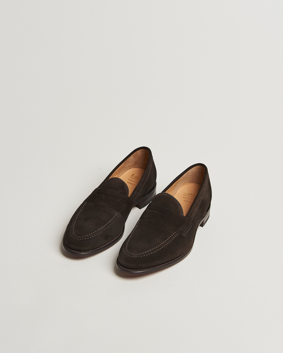 Herren | Loafer | Loake Shoemakers | Loake 1880 Imperial Suede Loafers Dark Brown