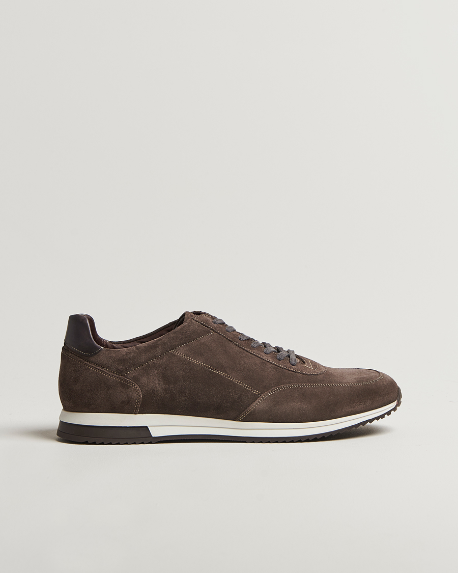 Herren | Sneaker | Loake 1880 | Bannister Running Sneaker Anthracite Suede