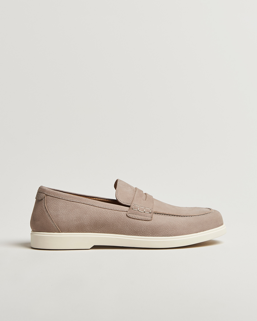 Herren | Loafer | Loake 1880 | Como Nubuck Loafers Grey
