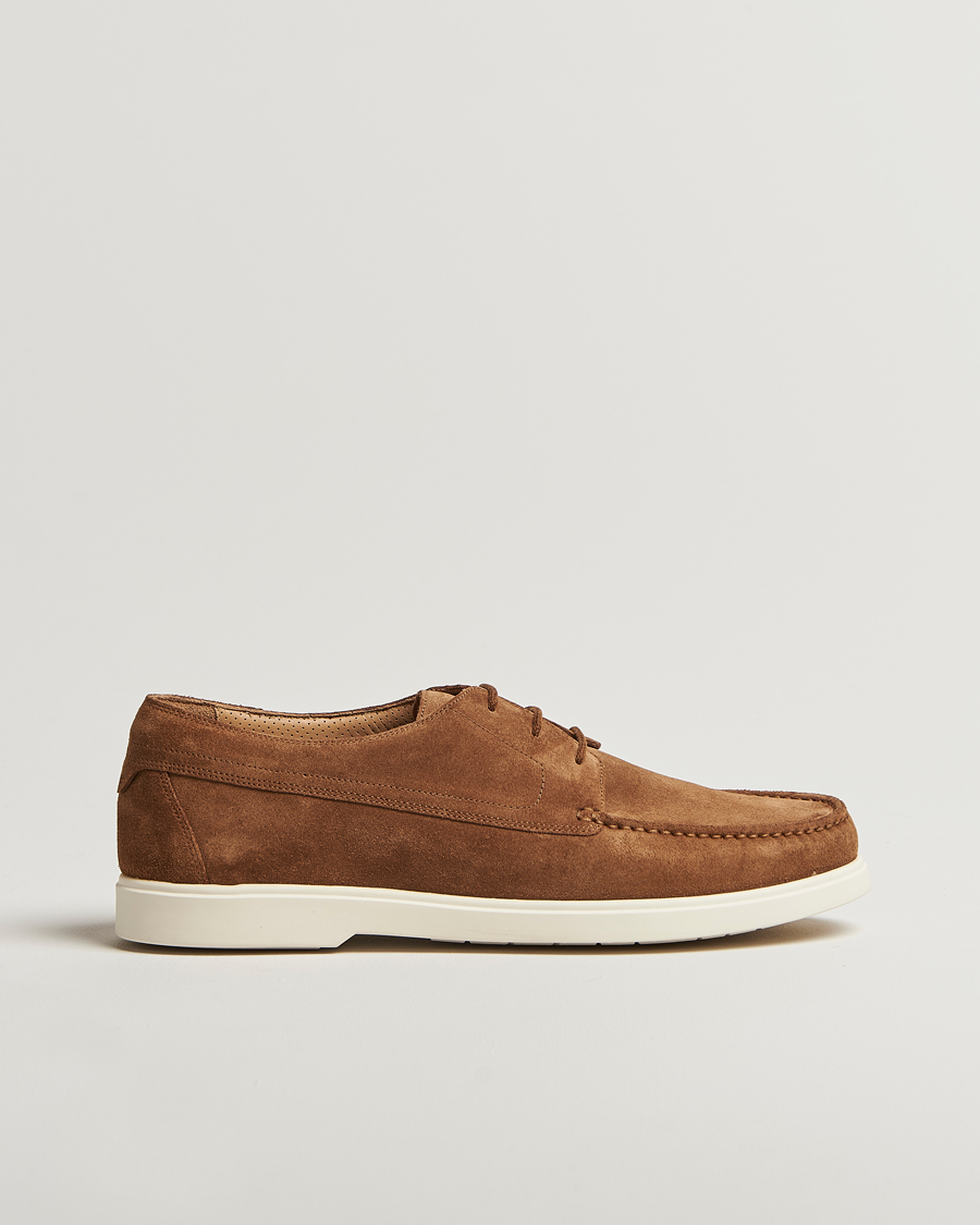 Herren | Loafer | Loake 1880 | Sardinia Suede Boat Shoe Loafers Chestnut