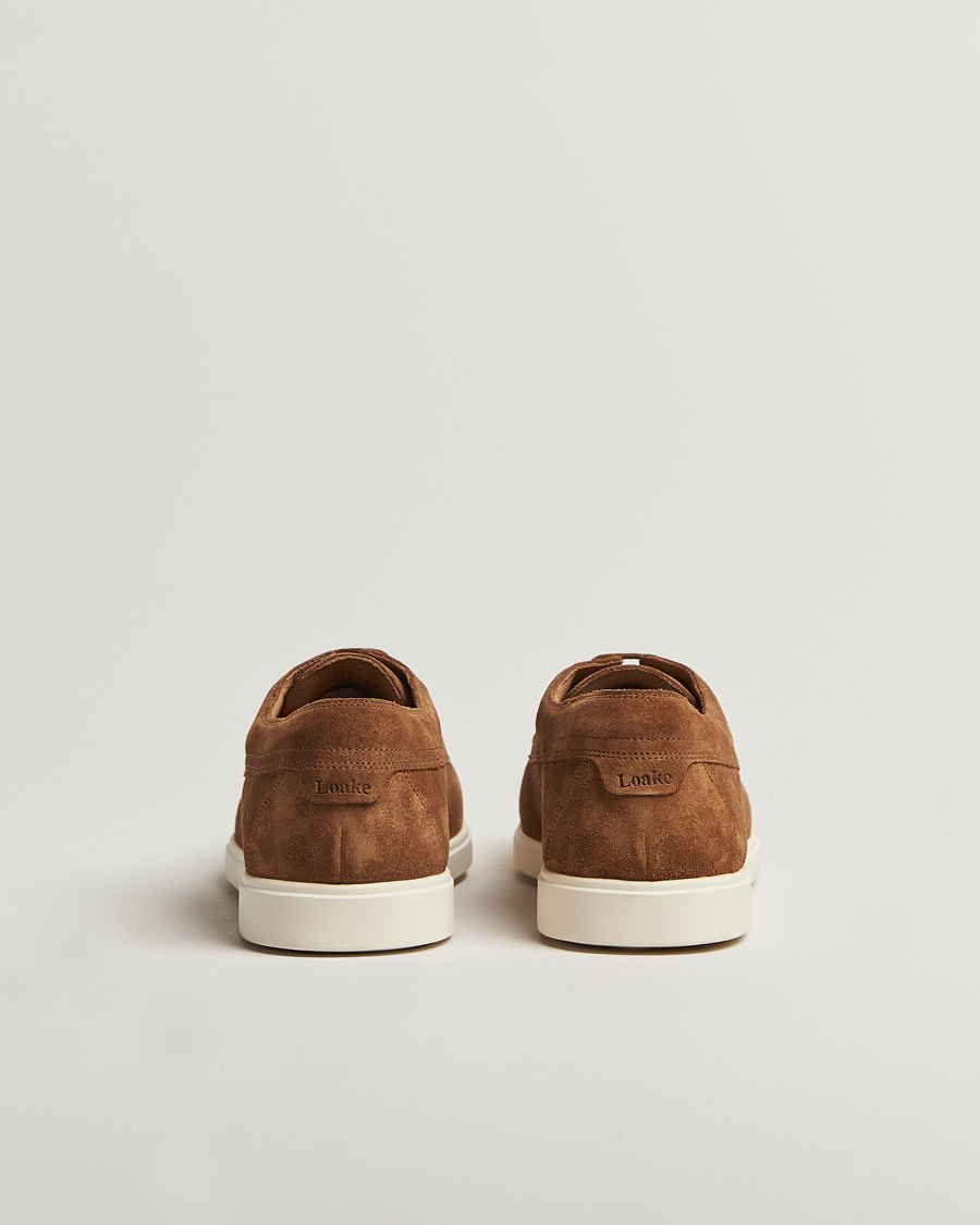 Herren | Loafer | Loake 1880 | Sardinia Suede Boat Shoe Loafers Chestnut