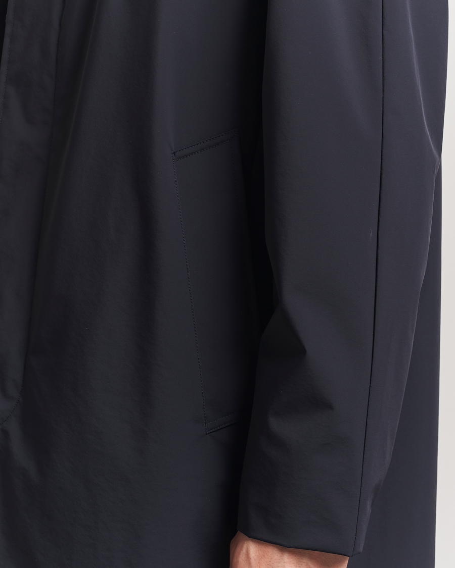 Herren | Jacken | Oscar Jacobson | Long Nylon Raglan Coat Navy