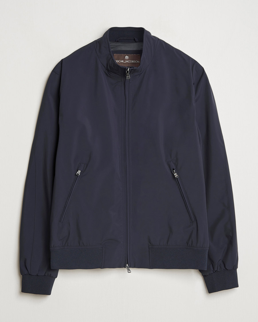 Herren | Jacken | Oscar Jacobson | Bomber Nylon Jacket Navy