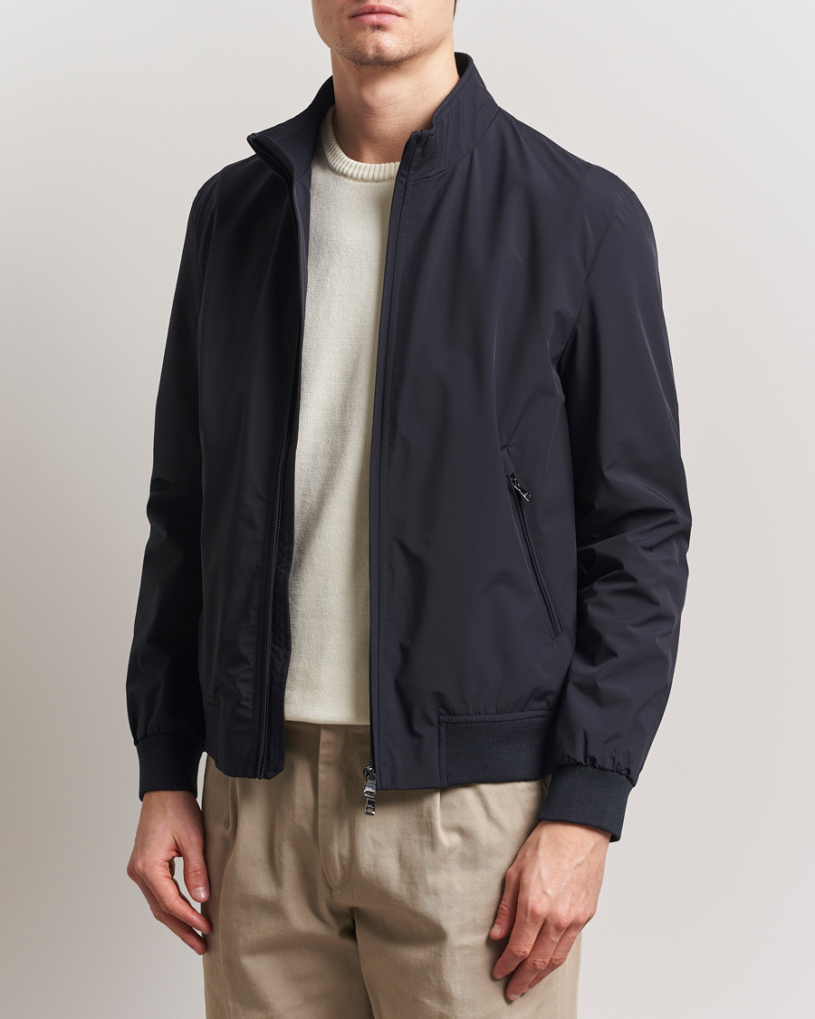 Herren | Jacken | Oscar Jacobson | Bomber Nylon Jacket Navy