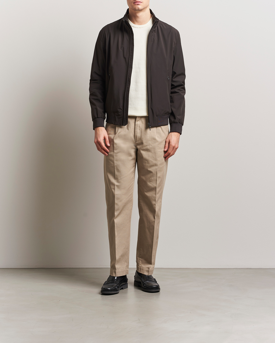 Herren | Jacken | Oscar Jacobson | Bomber Nylon Jacket Brown