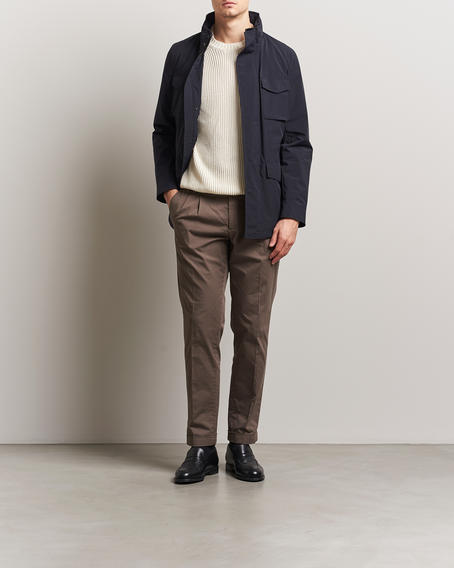 Herren | Jacken | Oscar Jacobson | M65 Nylon Field Jacket Navy