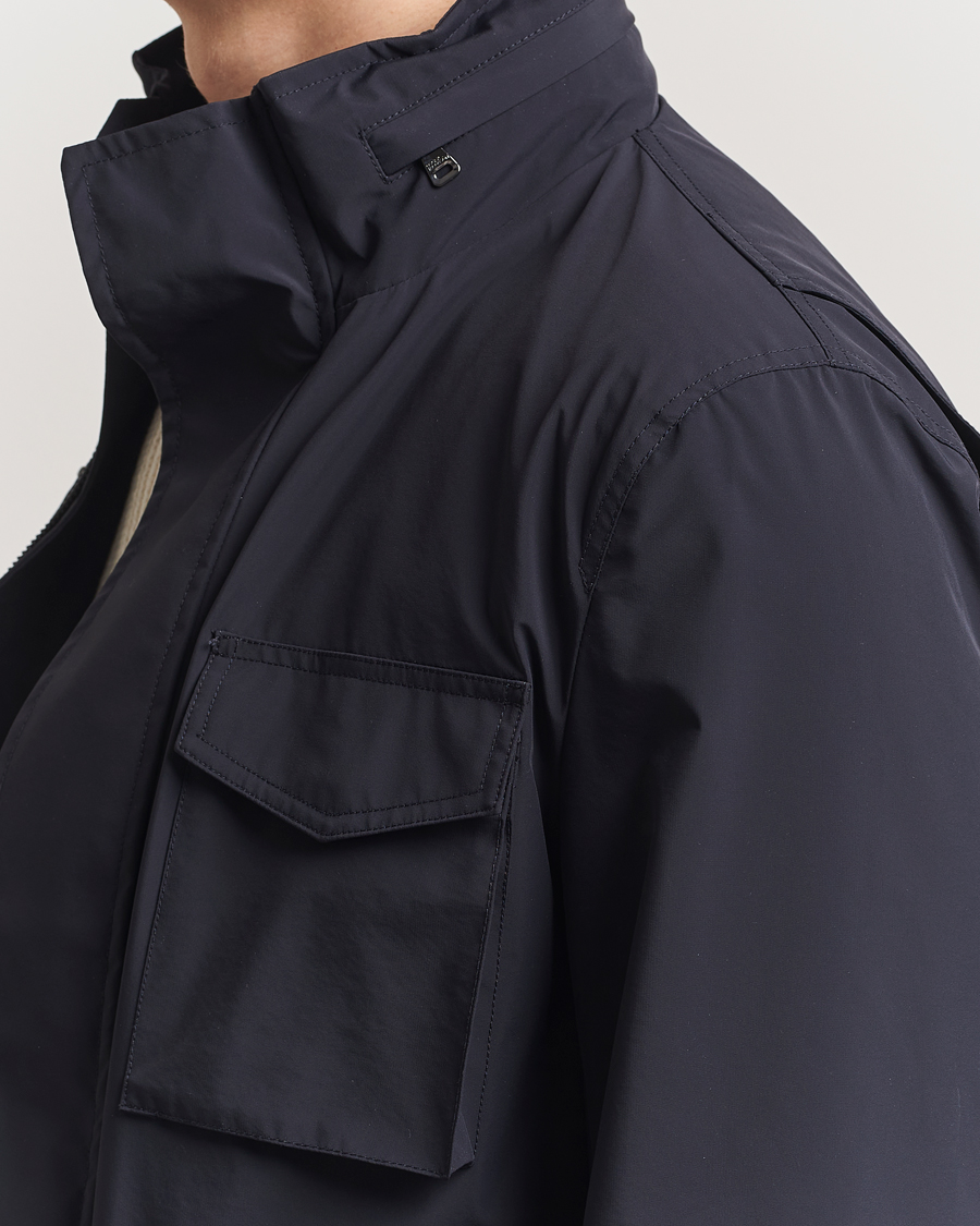 Herren | Jacken | Oscar Jacobson | M65 Nylon Field Jacket Navy