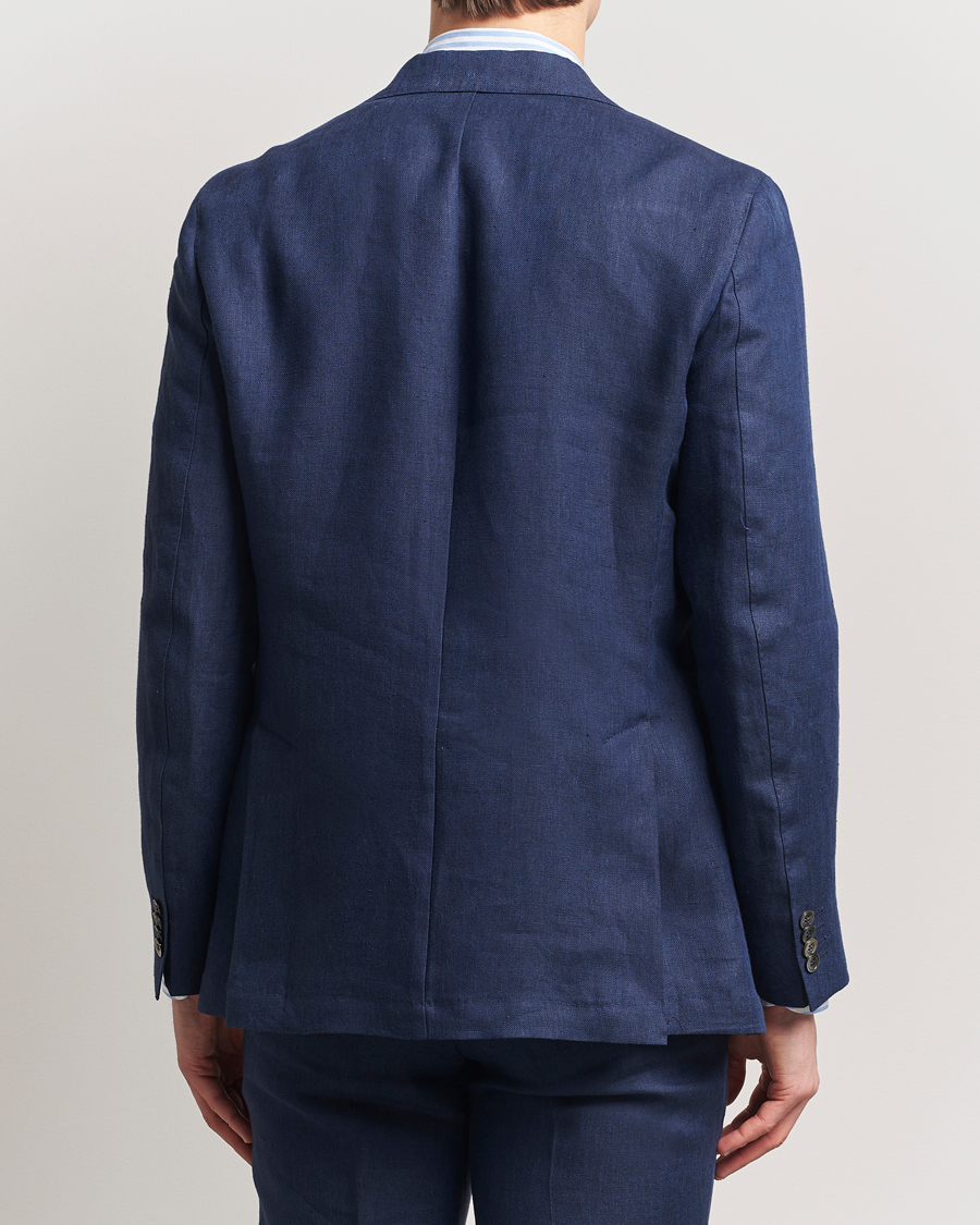 Herren | Sakkos | Oscar Jacobson | Ferry Soft Linen Blazer Navy