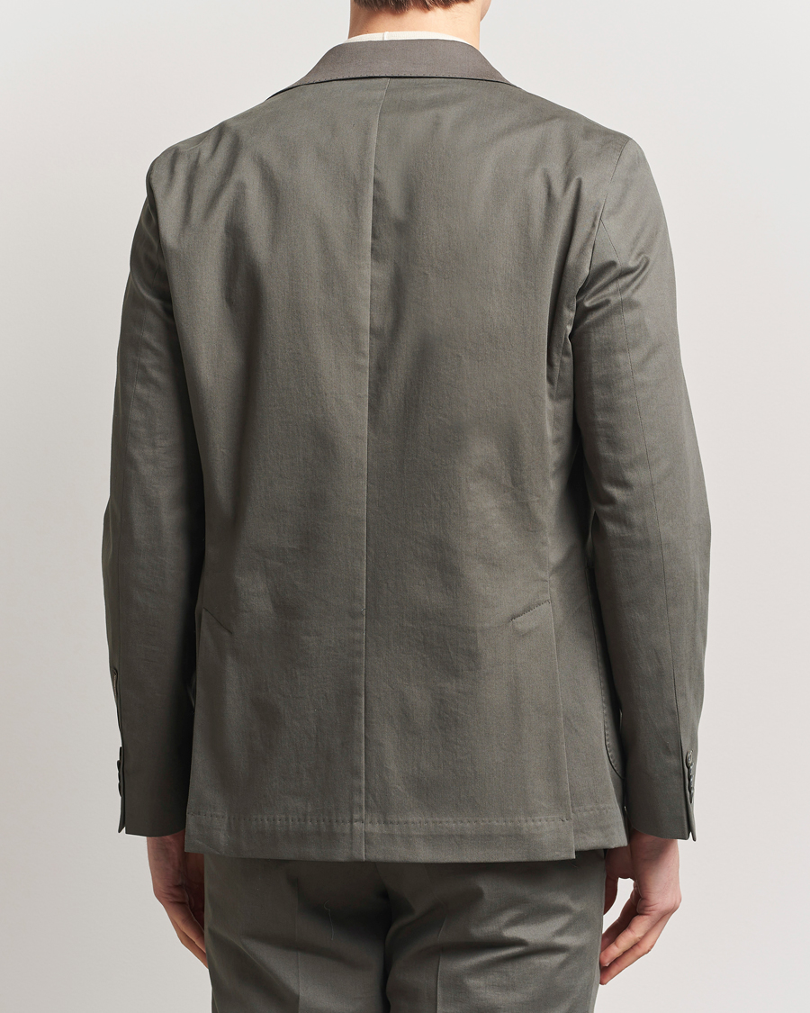 Herren | Sakkos | Oscar Jacobson | Ferry Patch Cotton Blazer Olive