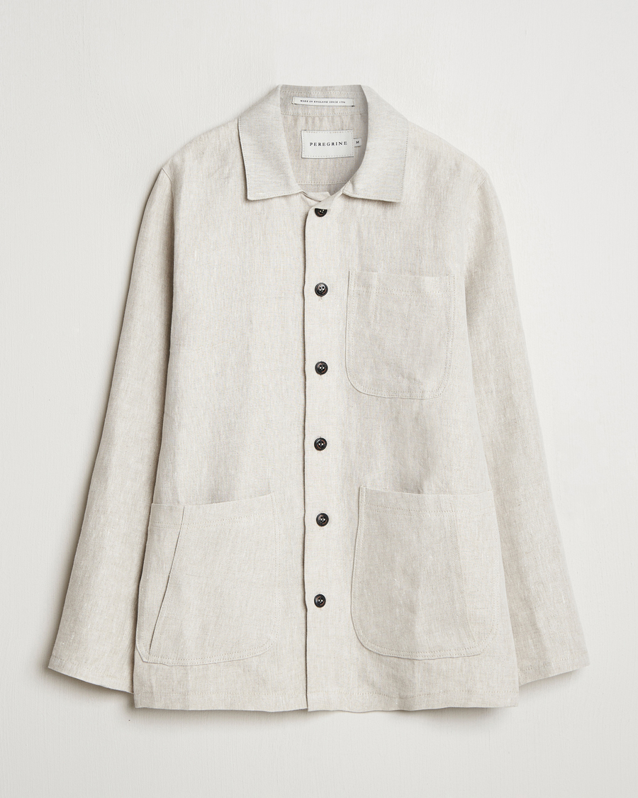 Herren | Hemden | Peregrine | Grange Linen Shacket Natural
