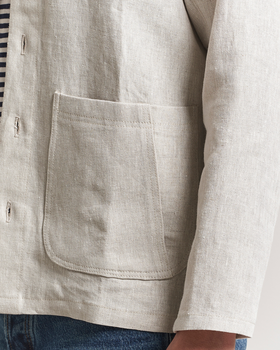 Herren | Hemden | Peregrine | Grange Linen Shacket Natural