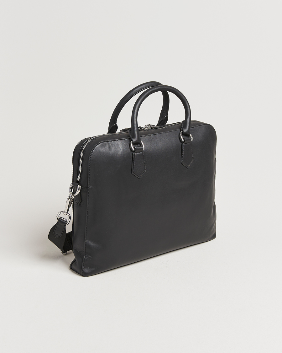 Herren | Taschen | Polo Ralph Lauren | Messenger Leather Bag Black