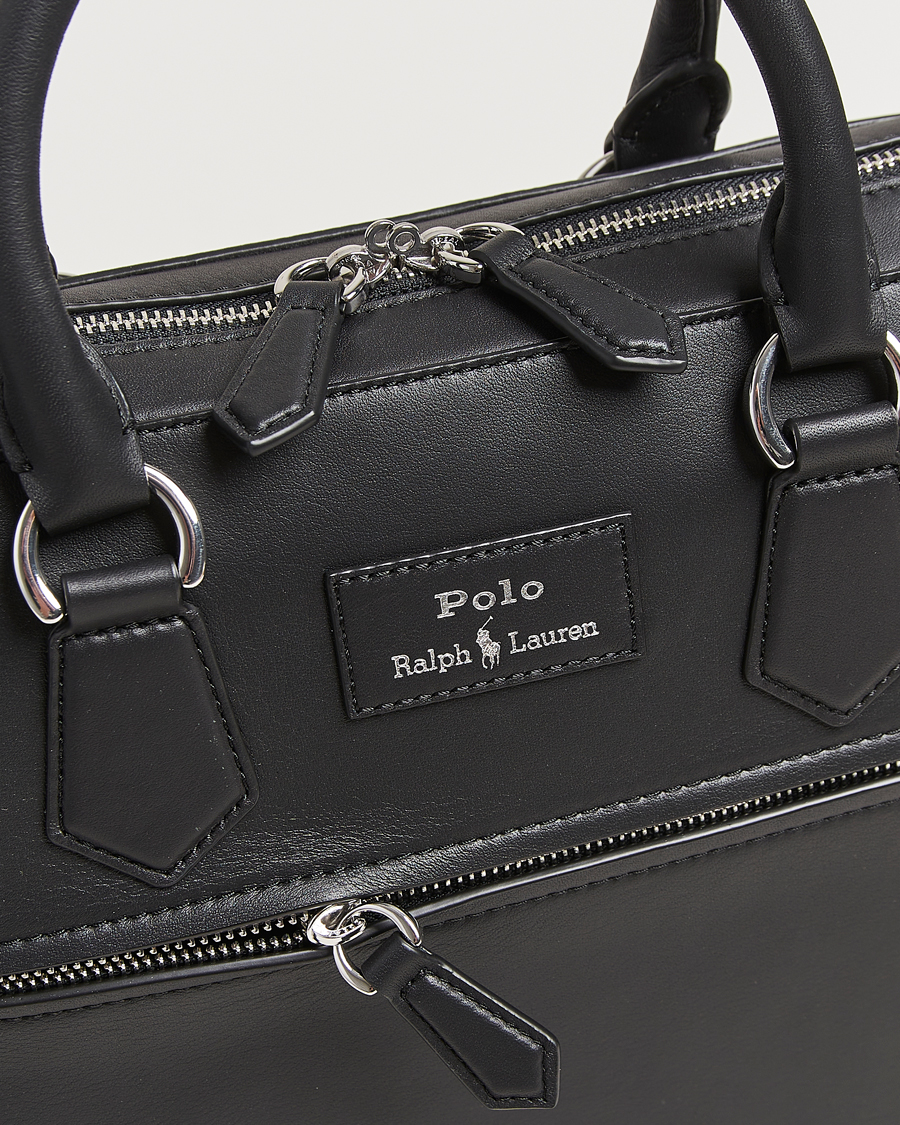 Herren | Taschen | Polo Ralph Lauren | Messenger Leather Bag Black
