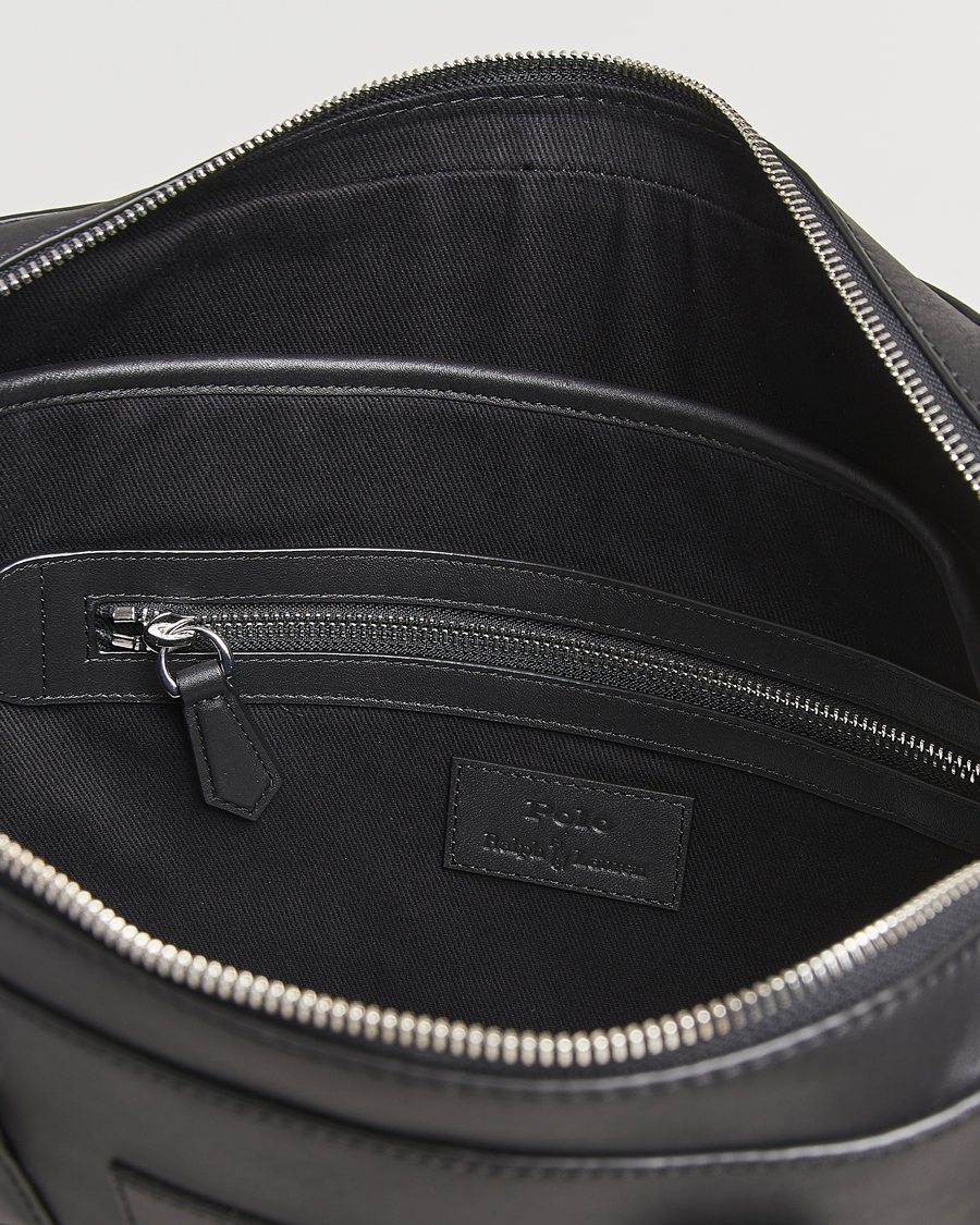 Herren | Taschen | Polo Ralph Lauren | Messenger Leather Bag Black