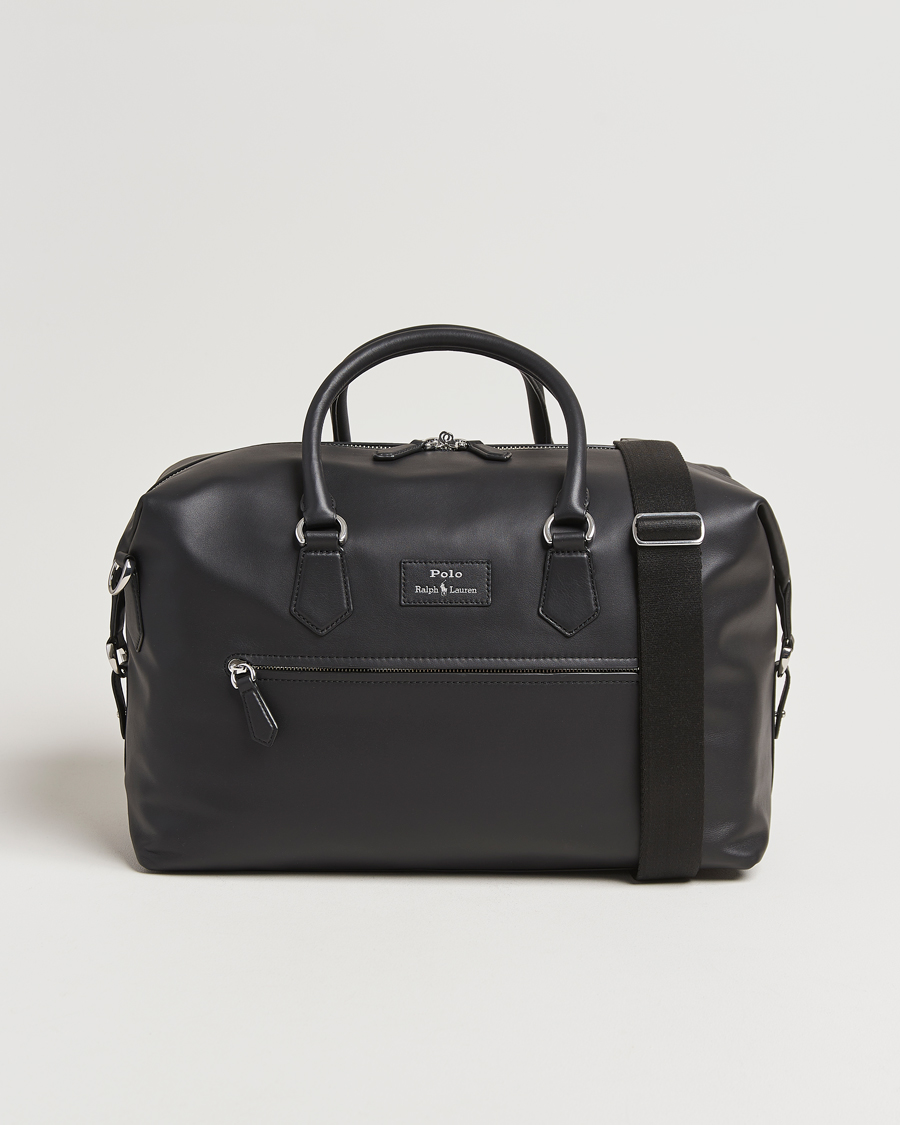 Herren | Taschen | Polo Ralph Lauren | Smooth Leather Weekendbag Black