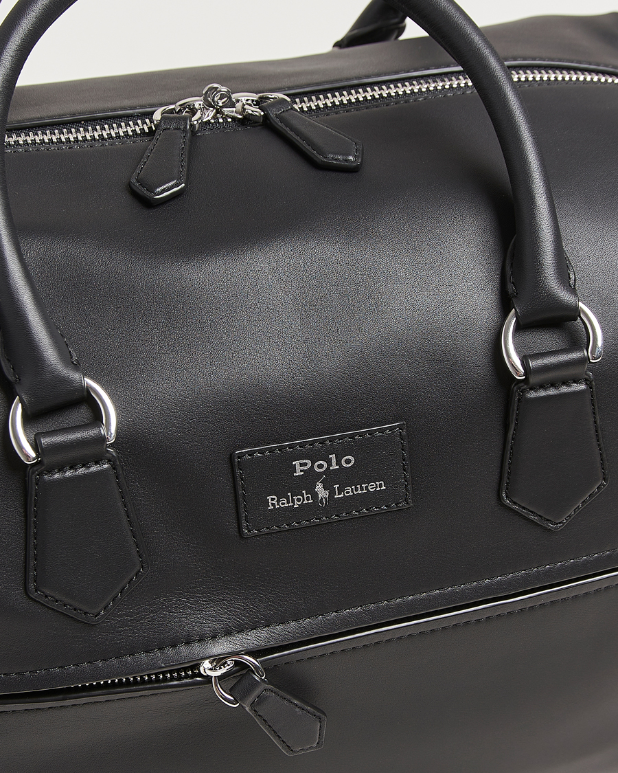 Herren | Taschen | Polo Ralph Lauren | Smooth Leather Weekendbag Black