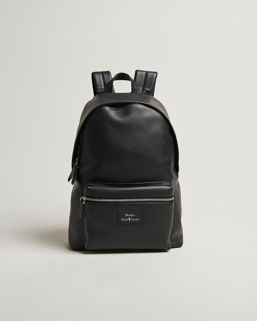 Herren | Taschen | Polo Ralph Lauren | Backpack Pebble Leather Black
