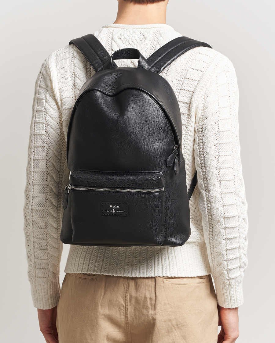 Herren | Taschen | Polo Ralph Lauren | Polo Ralph LaurenPebble Leather BackpackBlack