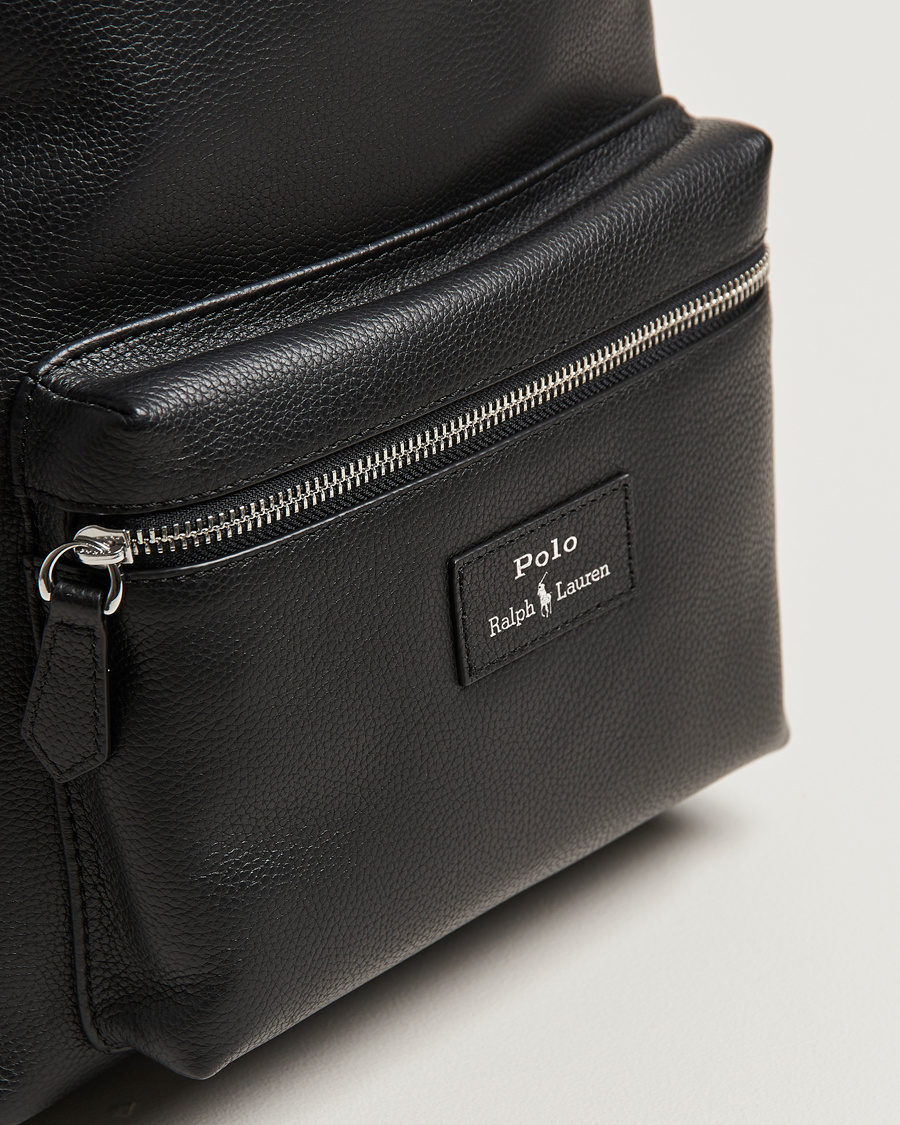 Herren | Taschen | Polo Ralph Lauren | Backpack Pebble Leather Black