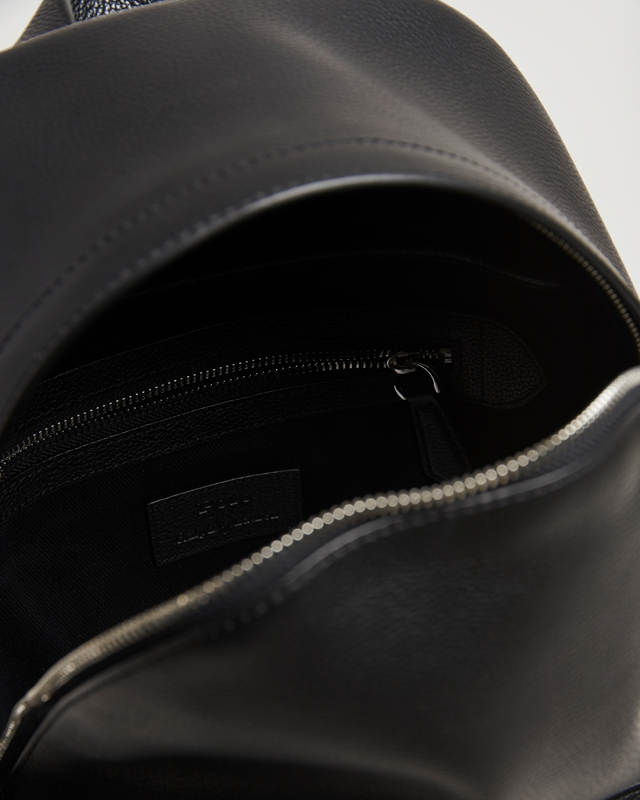 Herren | Taschen | Polo Ralph Lauren | Backpack Pebble Leather Black