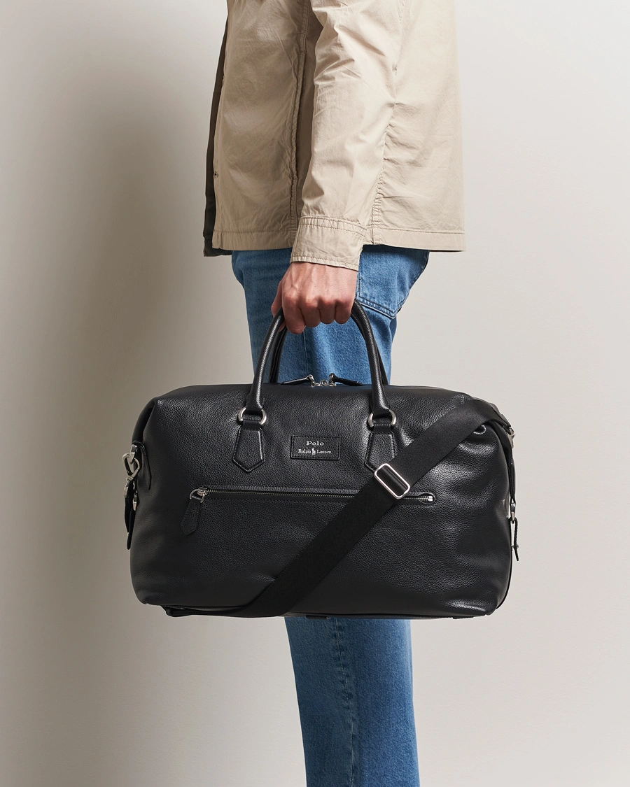 Herren | Taschen | Polo Ralph Lauren | Weekendbag Pebble Leather Black