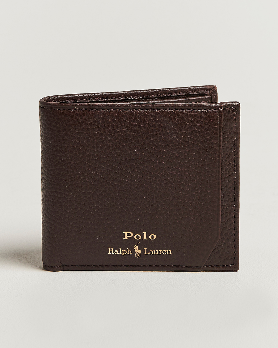 Herren | Geldbörsen | Polo Ralph Lauren | Wallet Pebble Leather Dark Brown