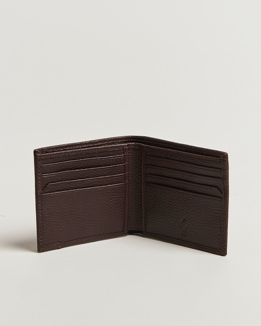 Herren | Geldbörsen | Polo Ralph Lauren | Wallet Pebble Leather Dark Brown